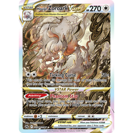 Hisuian Zoroark VSTAR (CRZ GG56)