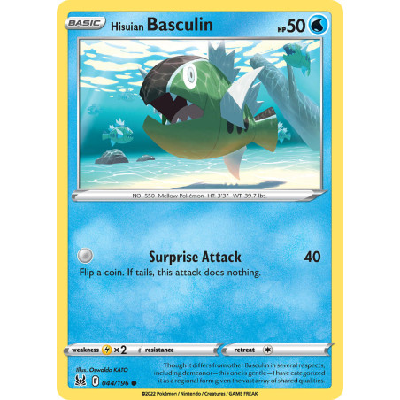 Hisuian Basculin (LOR 044)