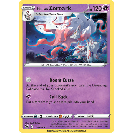 Hisuian Zoroark (LOR 076)