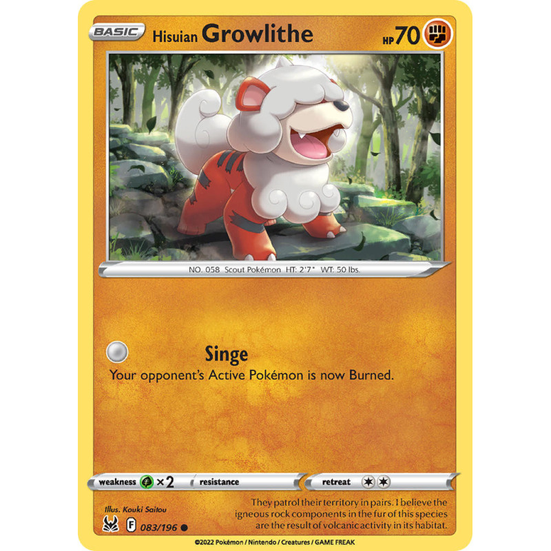 Hisuian Growlithe (LOR 083)
