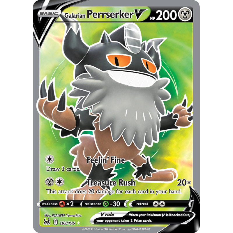 Galarian Perrserker V (LOR 183)