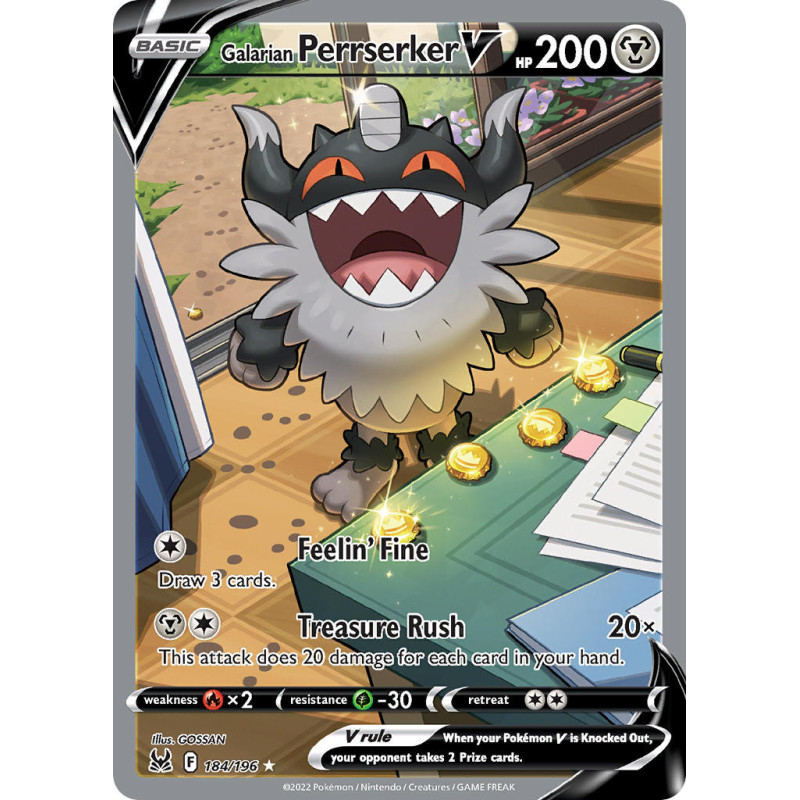 Galarian Perrserker V (LOR 184)