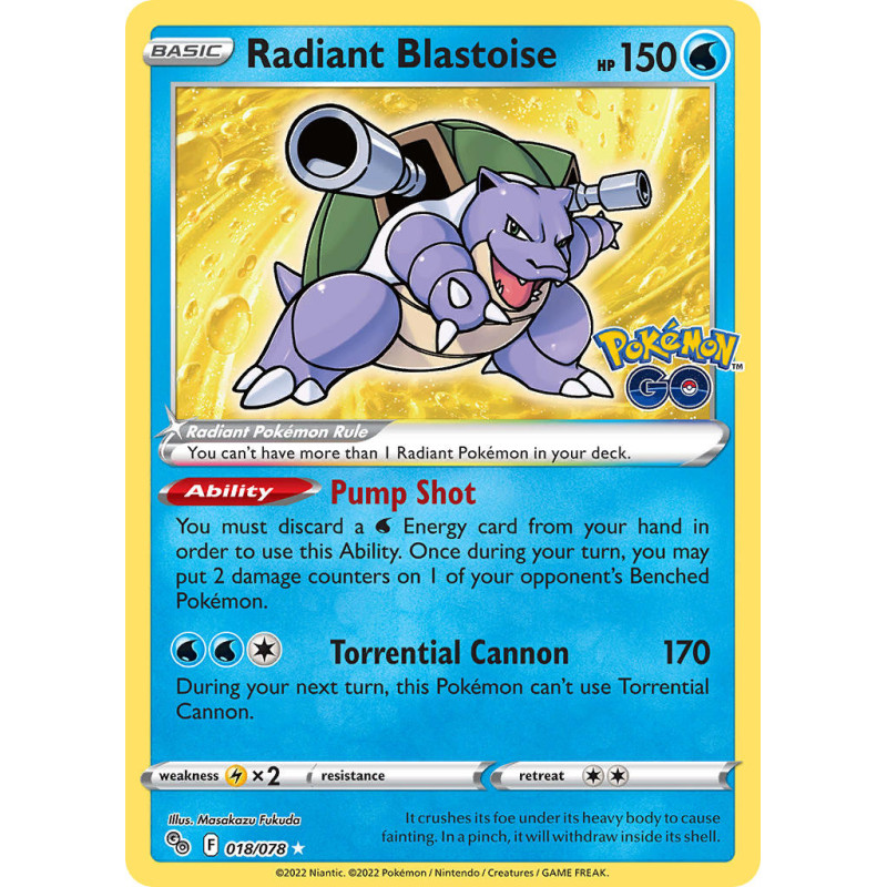 Radiant Blastoise (PGO 018)